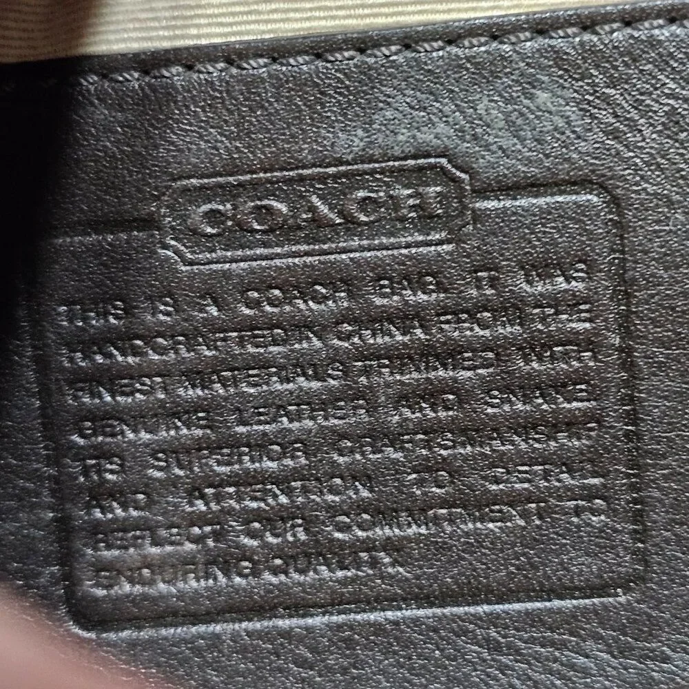 2007 Vintage y2k Coach Demi Shoulder Bag with metallic snakeskin Purse - Picture 11 of 11